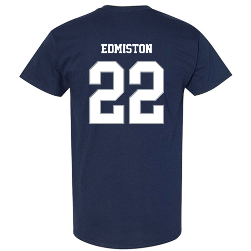 Monmouth - NCAA Men's Lacrosse : Miles Edmiston - Blue T-Shirt-1