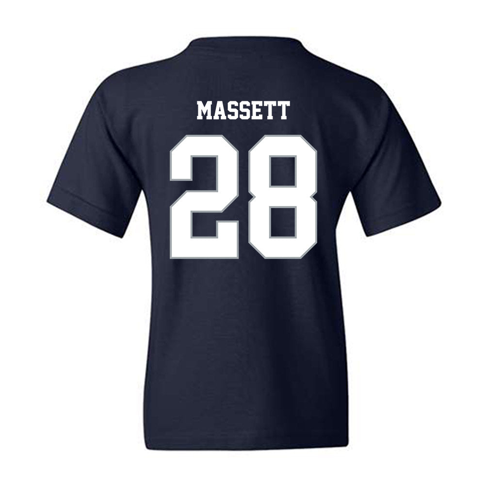 Monmouth - NCAA Men's Lacrosse : Sean Massett - Blue Youth T-Shirt-1