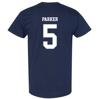 Monmouth - NCAA Men's Lacrosse : Landon Parker - Blue T-Shirt-1