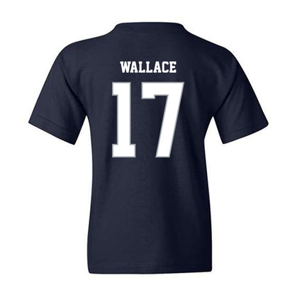Monmouth - NCAA Men's Lacrosse : Ryan Wallace - Blue Youth T-Shirt-1