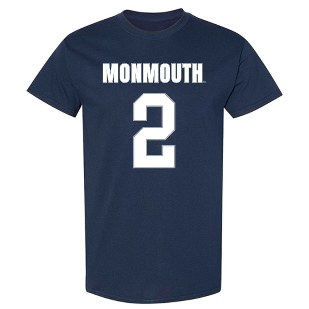 Monmouth - NCAA Men's Lacrosse : Matt Dollive - Blue T-Shirt-0
