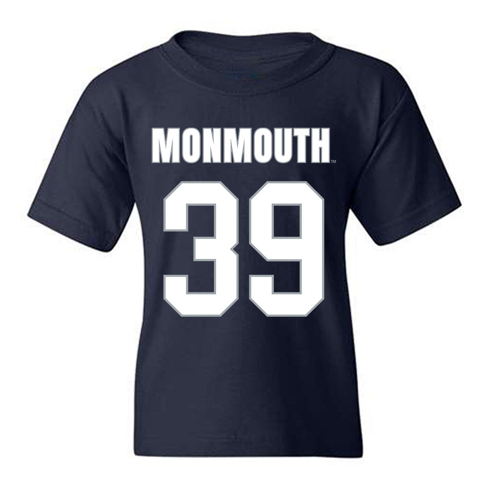Monmouth - NCAA Men's Lacrosse : William Madden - Blue Youth T-Shirt-0