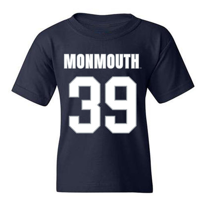 Monmouth - NCAA Men's Lacrosse : William Madden - Blue Youth T-Shirt-0