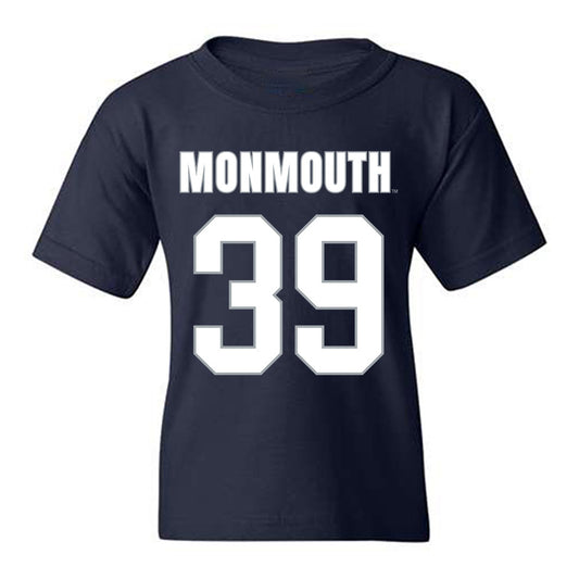 Monmouth - NCAA Men's Lacrosse : William Madden - Blue Youth T-Shirt-0
