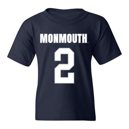 Monmouth - NCAA Men's Lacrosse : Matt Dollive - Blue Youth T-Shirt-0
