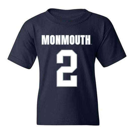 Monmouth - NCAA Men's Lacrosse : Matt Dollive - Blue Youth T-Shirt-0