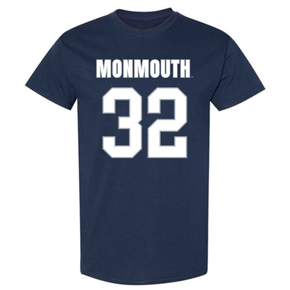 Monmouth - NCAA Men's Lacrosse : William Hohn - Blue T-Shirt