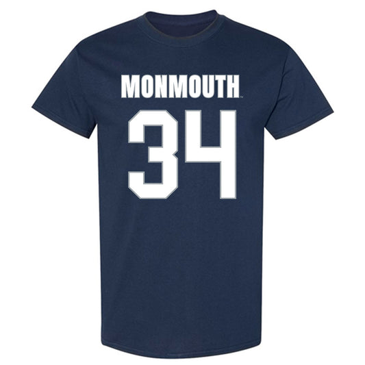 Monmouth - NCAA Men's Lacrosse : Jaeden Jenkins - Blue T-Shirt-0
