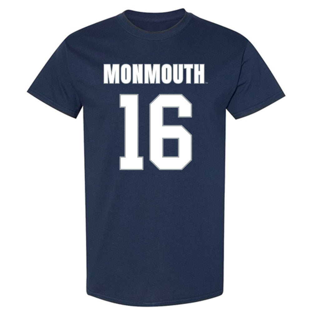 Monmouth - NCAA Men's Lacrosse : Mark Henry - Blue T-Shirt-0