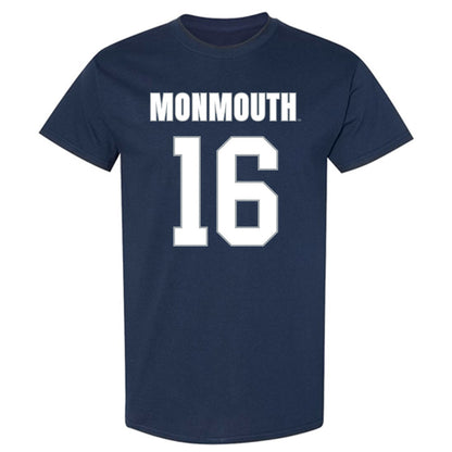Monmouth - NCAA Men's Lacrosse : Mark Henry - Blue T-Shirt-0