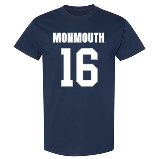 Monmouth - NCAA Men's Lacrosse : Mark Henry - Blue T-Shirt-0