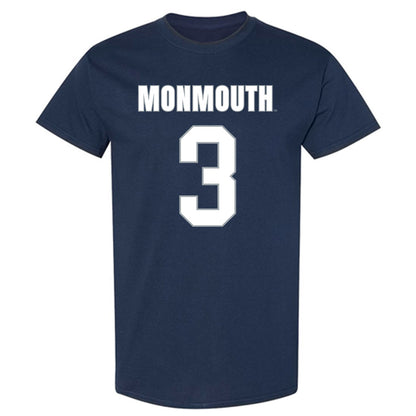 Monmouth - NCAA Men's Lacrosse : Hayden Chester - Blue T-Shirt-0