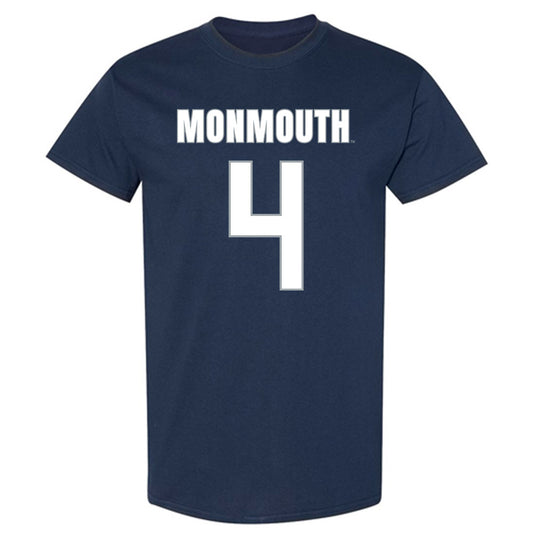 Monmouth - NCAA Men's Lacrosse : Ethan Fisher - Blue T-Shirt-0