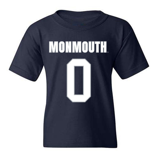 Monmouth - NCAA Men's Lacrosse : Caden Kesselring - Blue Youth T-Shirt-0