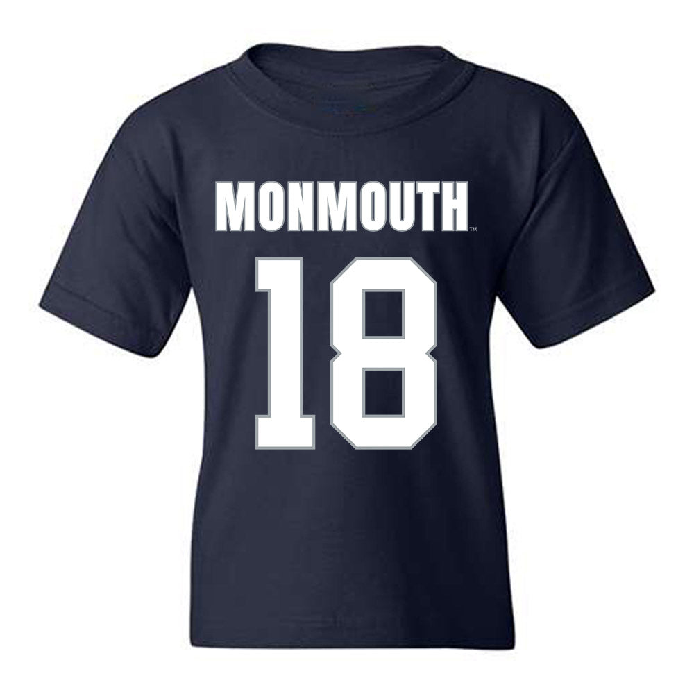 Monmouth - NCAA Men's Lacrosse : Gavin Seaman - Blue Youth T-Shirt-0