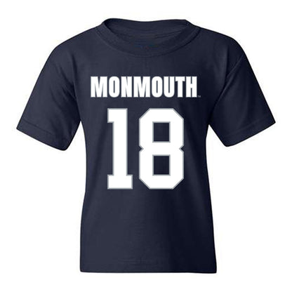 Monmouth - NCAA Men's Lacrosse : Gavin Seaman - Blue Youth T-Shirt-0
