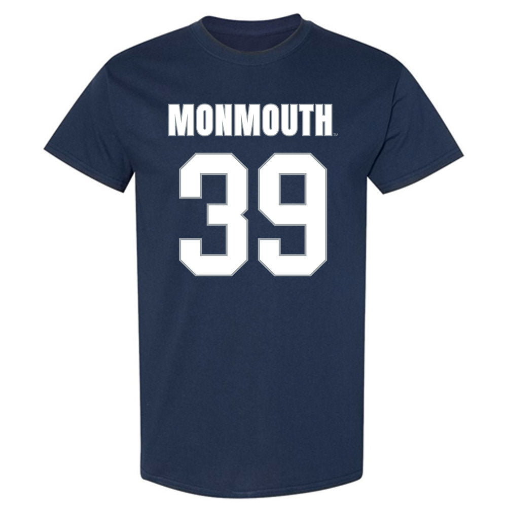 Monmouth - NCAA Men's Lacrosse : William Madden - Blue T-Shirt-0