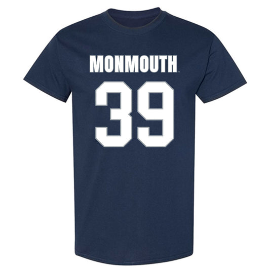 Monmouth - NCAA Men's Lacrosse : William Madden - Blue T-Shirt-0