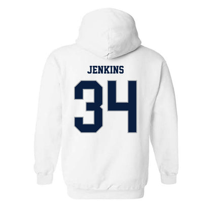 Monmouth - NCAA Men's Lacrosse : Jaeden Jenkins - Replica Shersey Hooded Sweatshirt-1