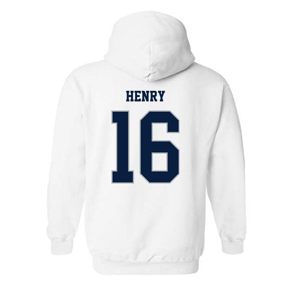 Monmouth - NCAA Men's Lacrosse : Mark Henry - Replica Shersey Hooded Sweatshirt-1