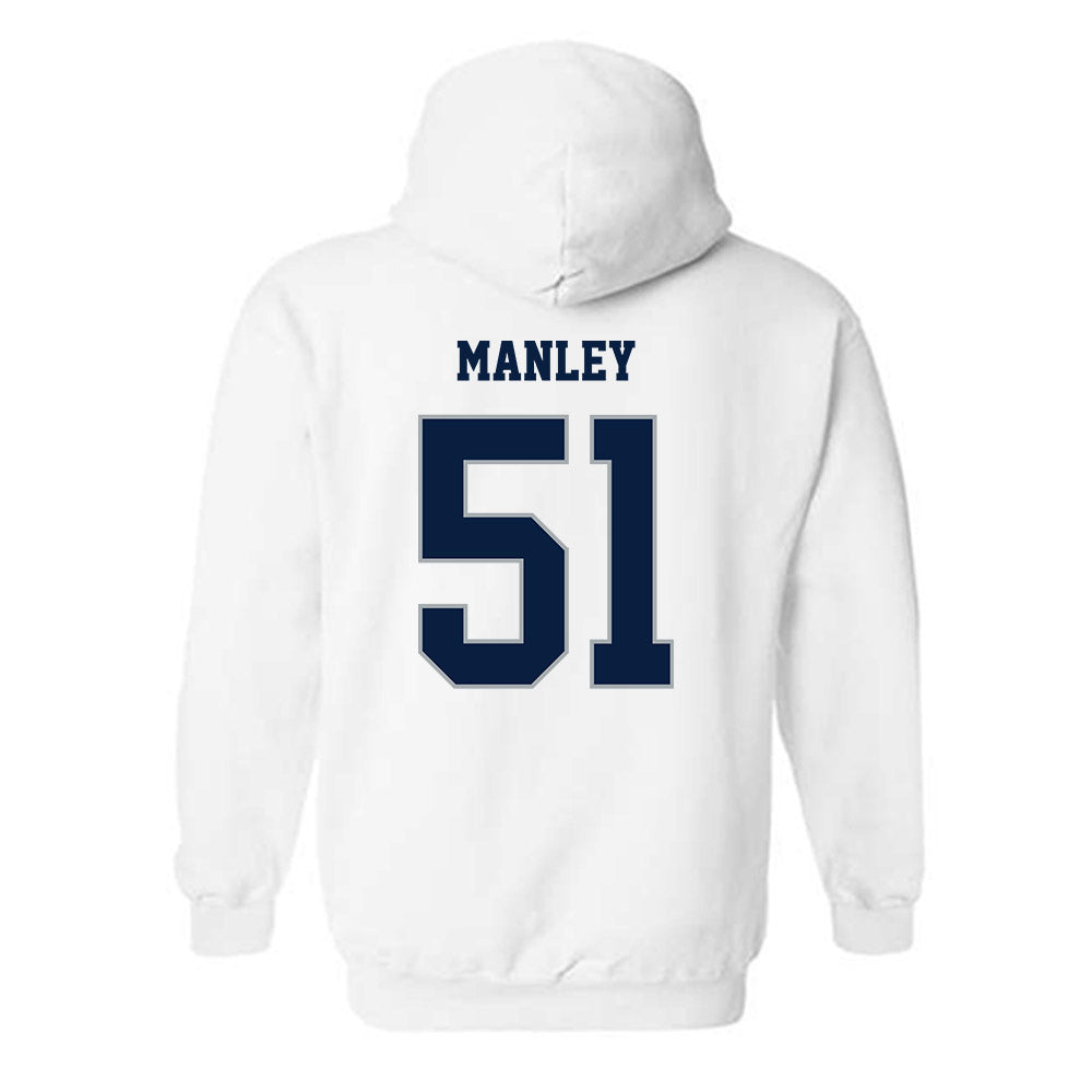 Monmouth - NCAA Men's Lacrosse : Tommy Manley - Replica Shersey Hooded Sweatshirt-1