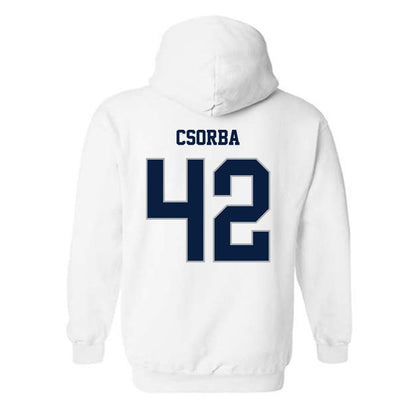 Monmouth - NCAA Men's Lacrosse : James Csorba - Replica Shersey Hooded Sweatshirt-1