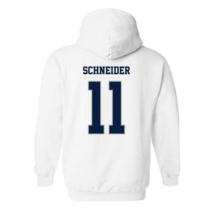 Monmouth - NCAA Men's Lacrosse : Matt Schneider - Replica Shersey Hooded Sweatshirt-1