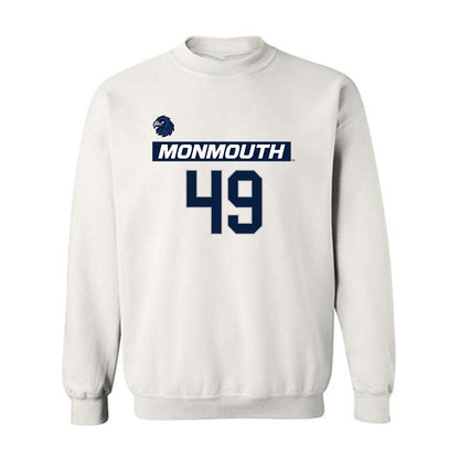 Monmouth - NCAA Men's Lacrosse : Kade Hoogstraten - Replica Shersey Crewneck Sweatshirt-0