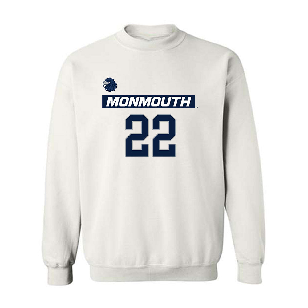 Monmouth - NCAA Men's Lacrosse : Miles Edmiston - Replica Shersey Crewneck Sweatshirt-0