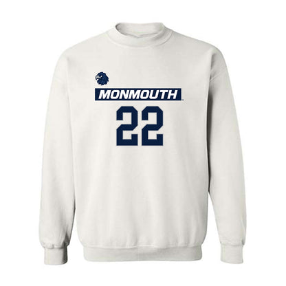 Monmouth - NCAA Men's Lacrosse : Miles Edmiston - Replica Shersey Crewneck Sweatshirt-0