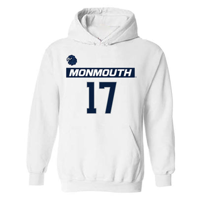 Monmouth - NCAA Men's Lacrosse : Ryan Wallace - Replica Shersey Hooded Sweatshirt-0
