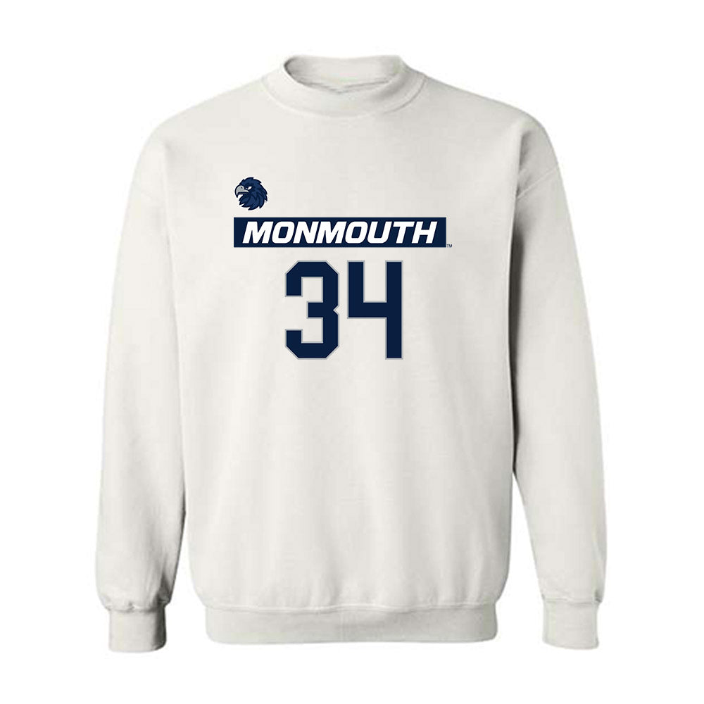 Monmouth - NCAA Men's Lacrosse : Jaeden Jenkins - Replica Shersey Crewneck Sweatshirt-0