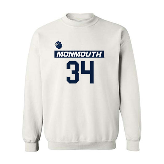 Monmouth - NCAA Men's Lacrosse : Jaeden Jenkins - Replica Shersey Crewneck Sweatshirt-0