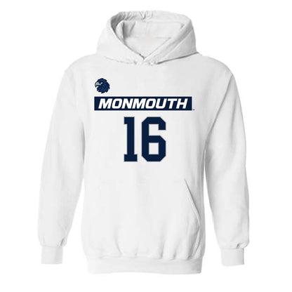 Monmouth - NCAA Men's Lacrosse : Mark Henry - Replica Shersey Hooded Sweatshirt-0
