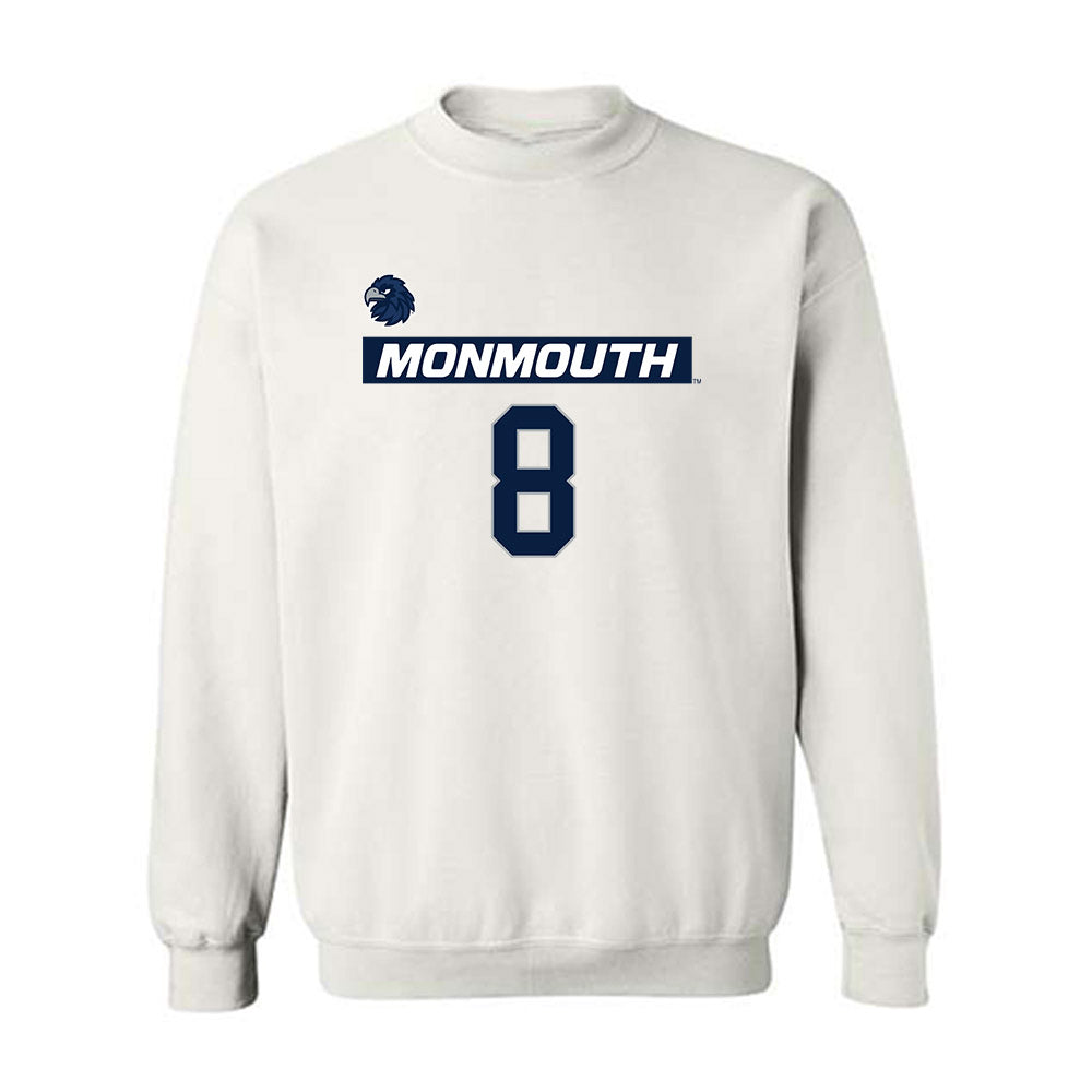 Monmouth - NCAA Men's Lacrosse : Cole Dawkins - Replica Shersey Crewneck Sweatshirt-0