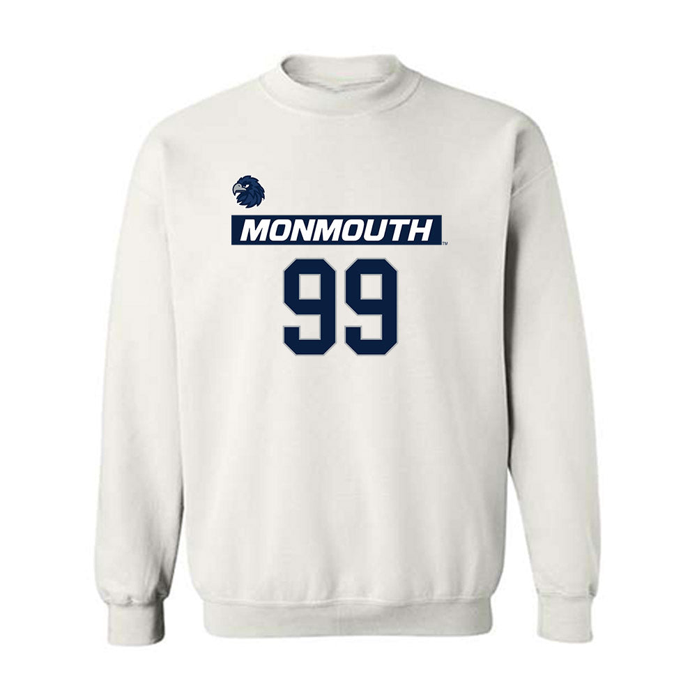Monmouth - NCAA Men's Lacrosse : Kevin Ring - Replica Shersey Crewneck Sweatshirt-0
