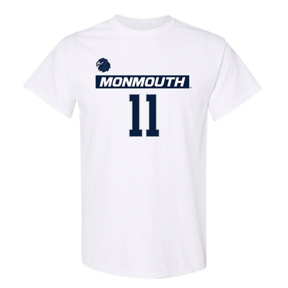 Monmouth - NCAA Men's Lacrosse : Matt Schneider - Replica Shersey T-Shirt-0