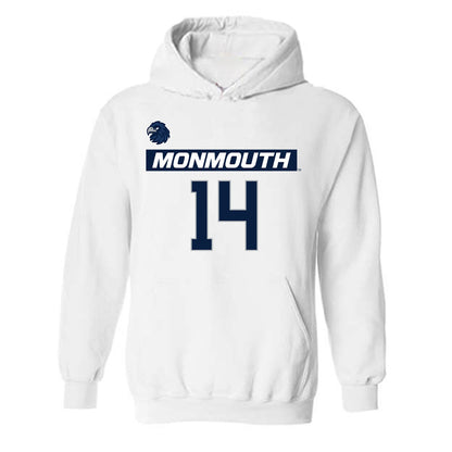 Monmouth - NCAA Men's Lacrosse : Riley Chester - Replica Shersey Hooded Sweatshirt-0