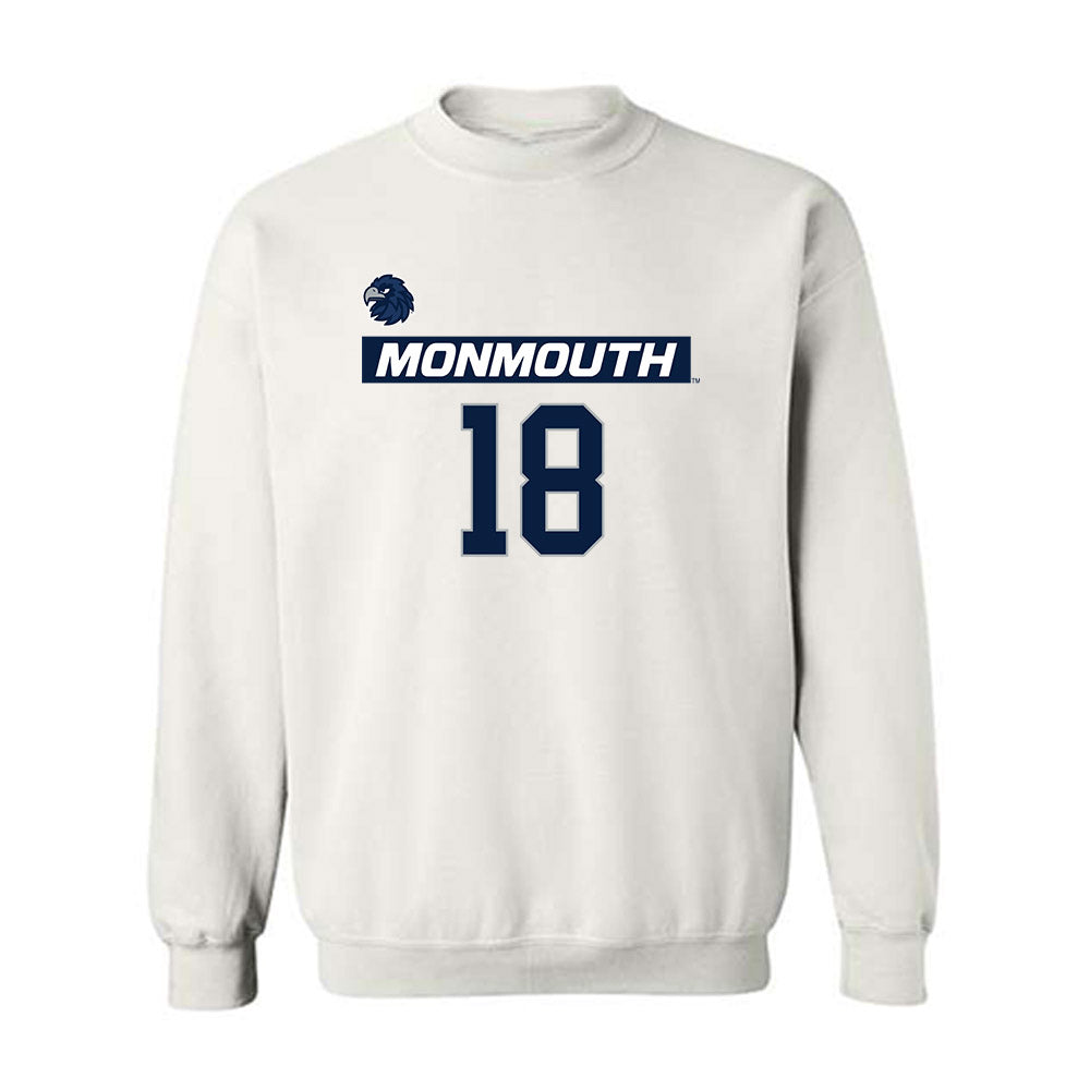 Monmouth - NCAA Men's Lacrosse : Gavin Seaman - Replica Shersey Crewneck Sweatshirt-0