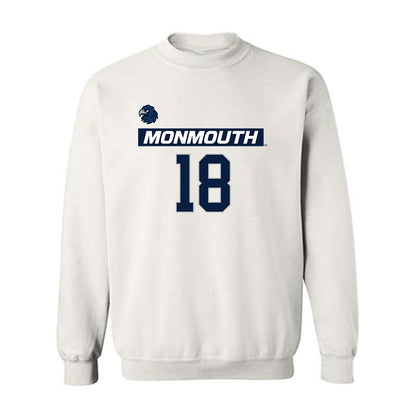 Monmouth - NCAA Men's Lacrosse : Gavin Seaman - Replica Shersey Crewneck Sweatshirt-0