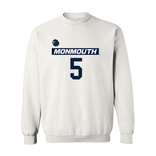 Monmouth - NCAA Men's Lacrosse : Landon Parker - Replica Shersey Crewneck Sweatshirt-0