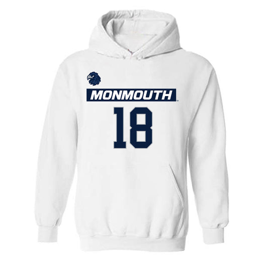 Monmouth - NCAA Men's Lacrosse : Gavin Seaman - Replica Shersey Hooded Sweatshirt-0