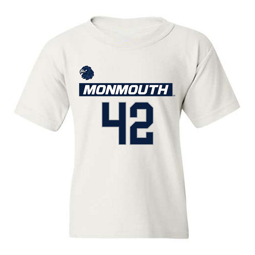 Monmouth - NCAA Men's Lacrosse : James Csorba - Replica Shersey Youth T-Shirt-0
