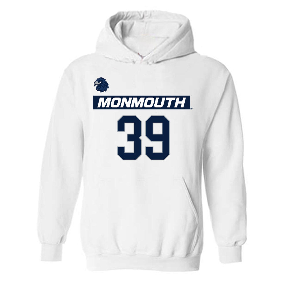Monmouth - NCAA Men's Lacrosse : William Madden - Replica Shersey Hooded Sweatshirt-0