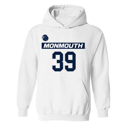 Monmouth - NCAA Men's Lacrosse : William Madden - Replica Shersey Hooded Sweatshirt-0
