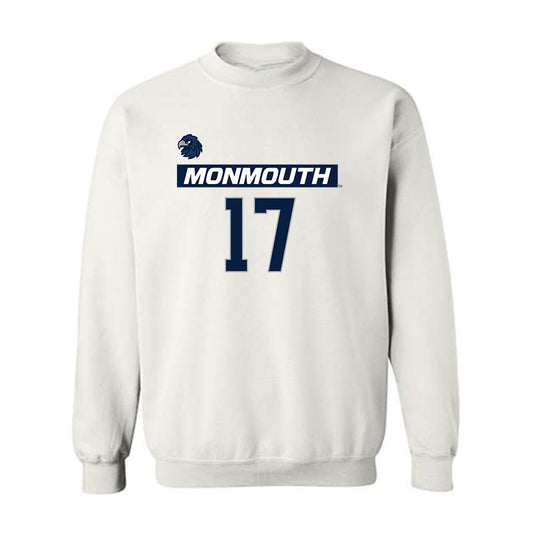 Monmouth - NCAA Men's Lacrosse : Ryan Wallace - Replica Shersey Crewneck Sweatshirt-0