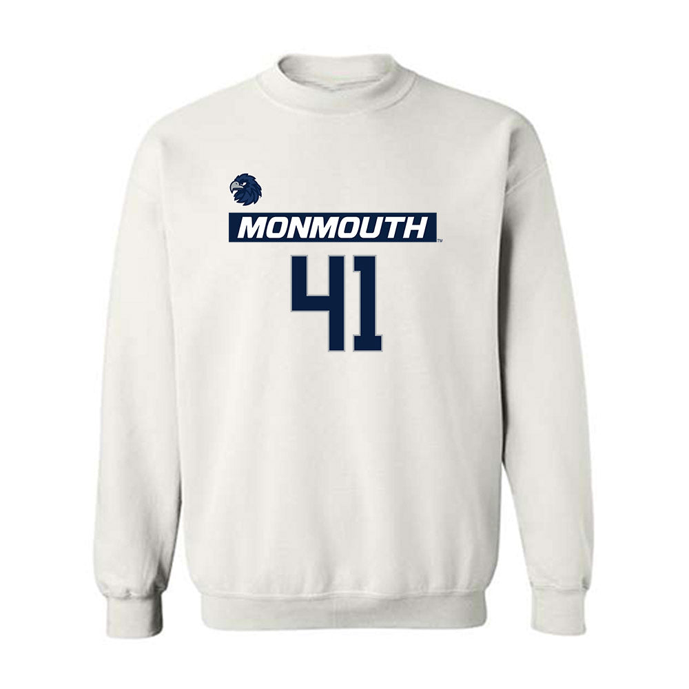 Monmouth - NCAA Men's Lacrosse : Benjamin L'Hommedieu - Replica Shersey Crewneck Sweatshirt-0