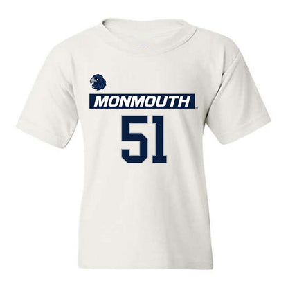Monmouth - NCAA Men's Lacrosse : Tommy Manley - Replica Shersey Youth T-Shirt-0