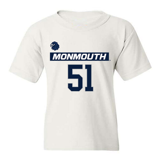 Monmouth - NCAA Men's Lacrosse : Tommy Manley - Replica Shersey Youth T-Shirt-0