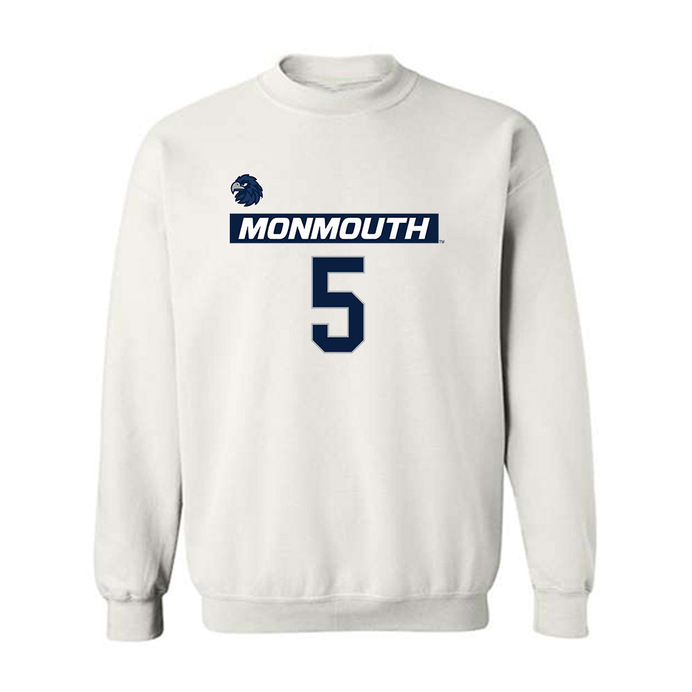Monmouth - NCAA Men's Lacrosse : Landon Parker - Replica Shersey Crewneck Sweatshirt-0